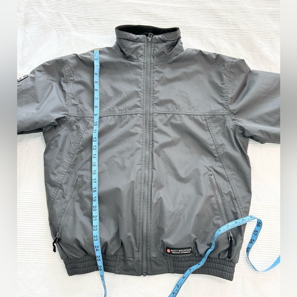 Men's Grey Waterproof Misty Mountain Technical Performance Outerwear Jacket - Picture 8 of 14
